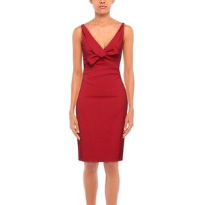 Dsquared2 red dress with a bow